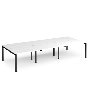 Adapt triple back to back desks 1600mm deep - E3616-K-WH
