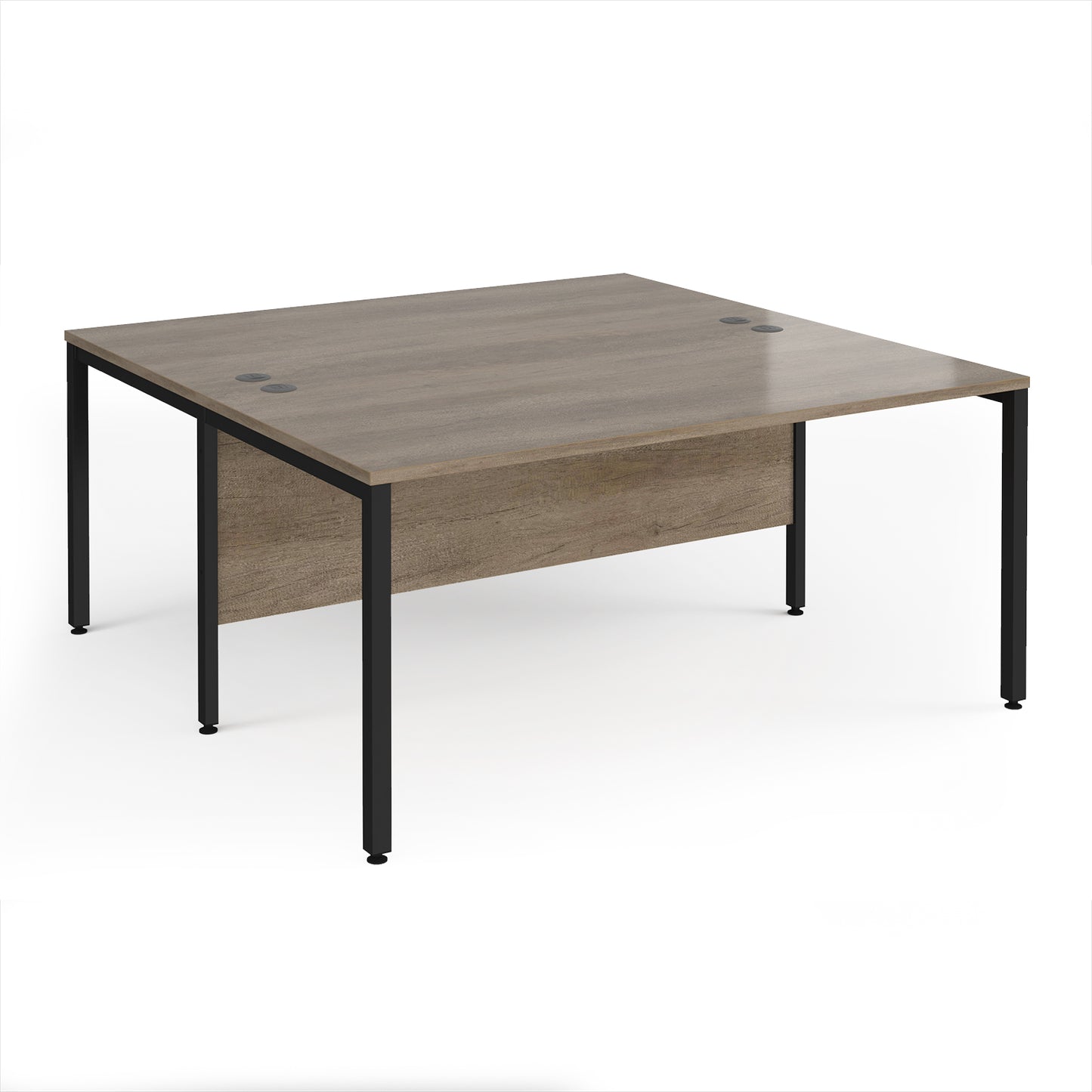 Maestro 25 bench back to back straight desks 1600mm - MB1616BKNO