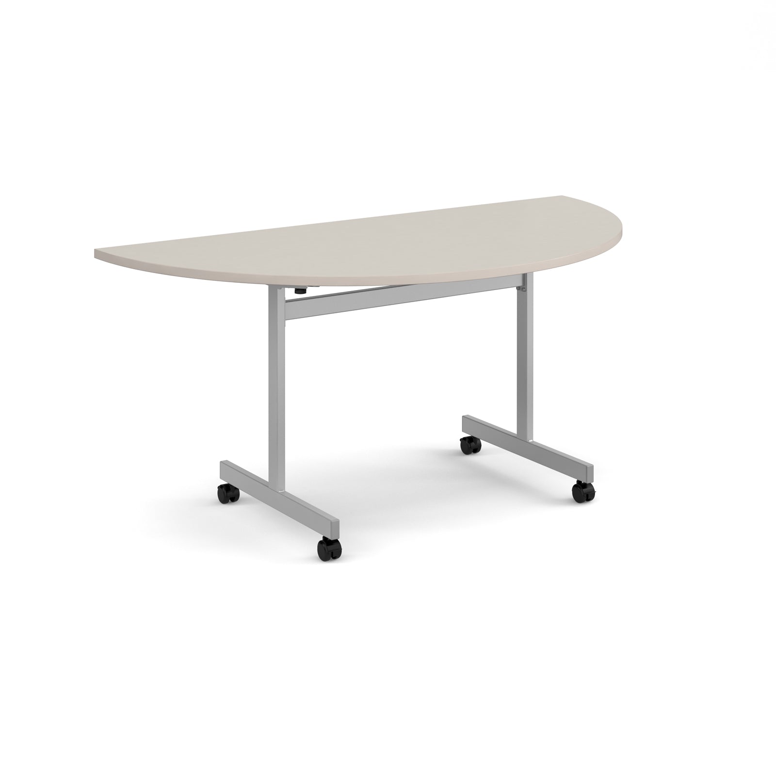 Semi circular flip top meeting table - FLPS-S-LG