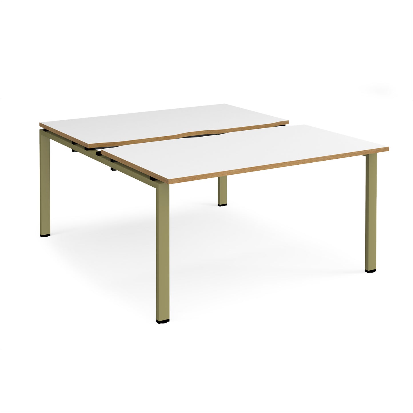 Adapt sliding top B2B desks 1600mm deep - STE1416-GN-WO