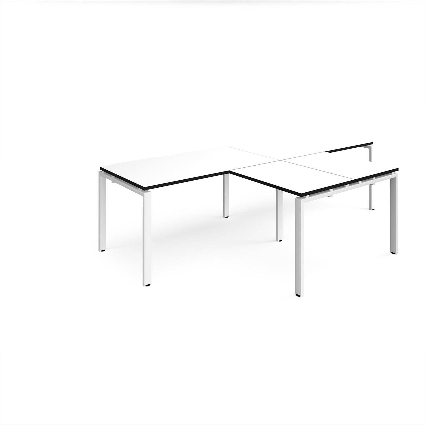 Adapt double desk with returns - ER2888-WH-WK