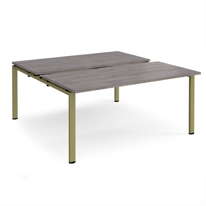 Adapt sliding top B2B desks 1600mm deep - STE1616-GN-GO