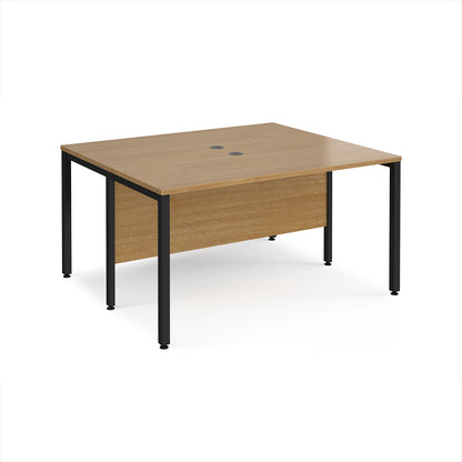 Maestro 25 bench back to back straight desks 1200mm - MB1412BKO