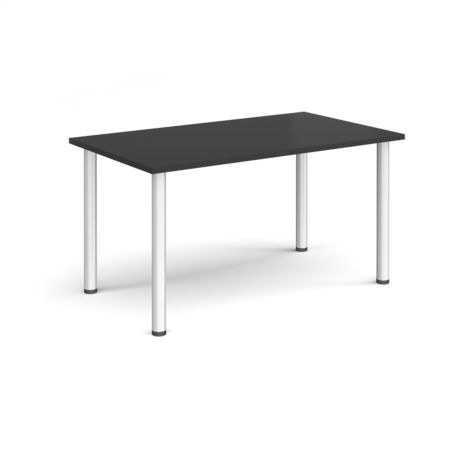 Rectangular radial leg meeting table - DRL1400-S-BK