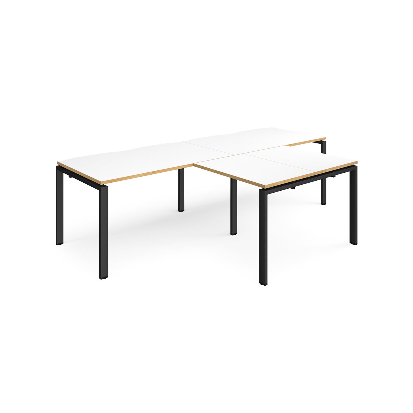 Adapt double desk with returns - ER2888-K-WO