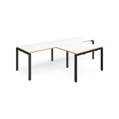 Adapt double desk with returns - ER2888-K-WO