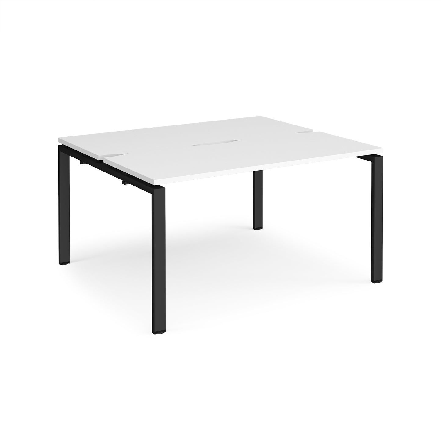 Adapt sliding top B2B desks 1200mm deep - STE1412-K-WH