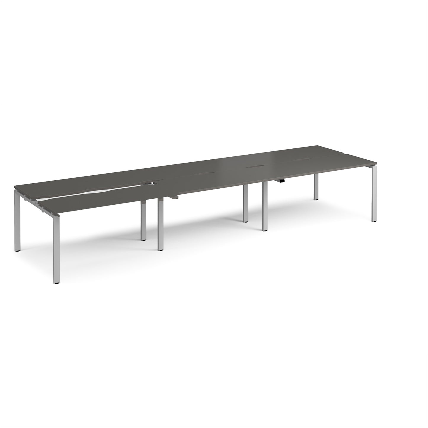 Adapt sliding top triple B2B desks 1200mm deep - STE4212-S-OG