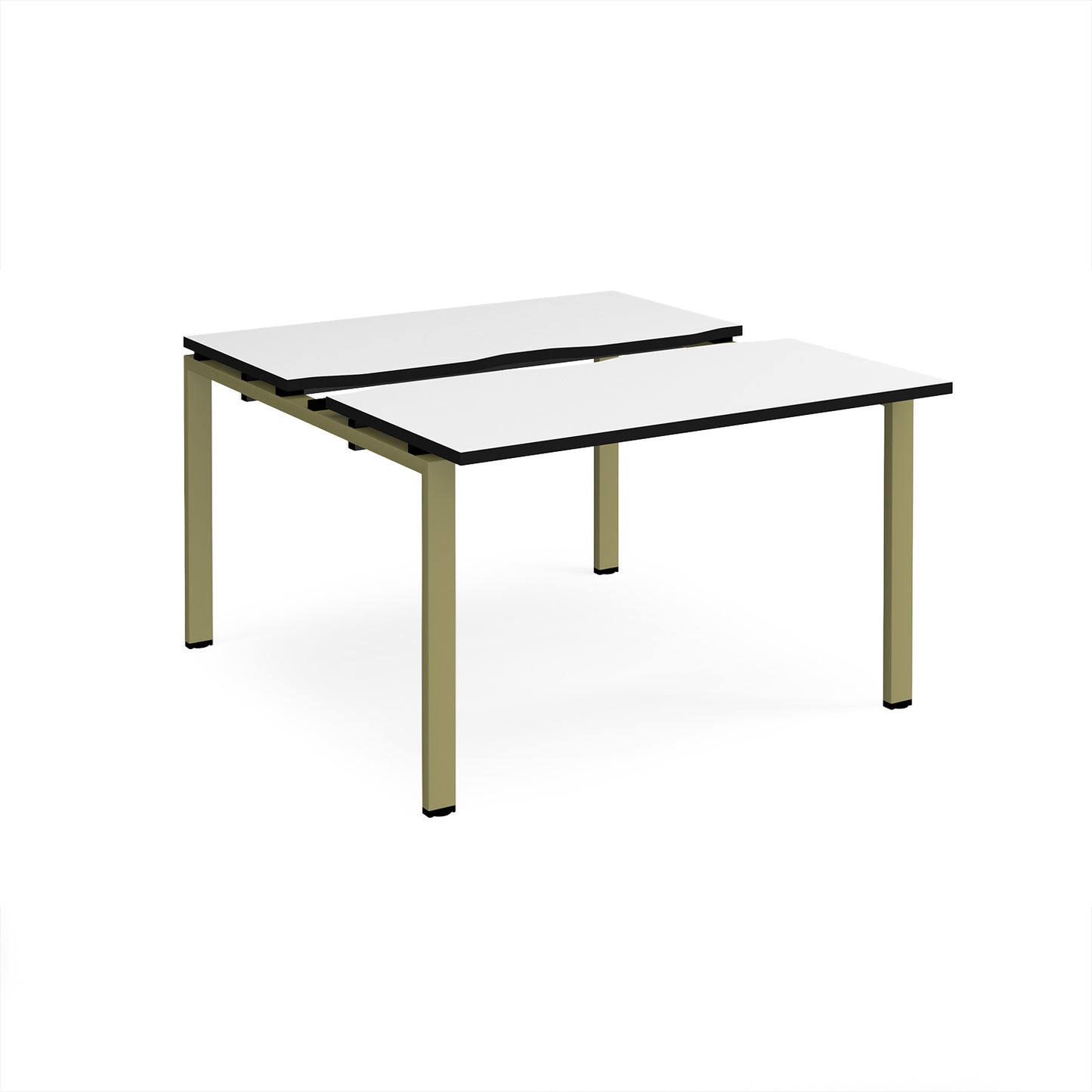 Adapt sliding top B2B desks 1200mm deep - STE1212-GN-WK