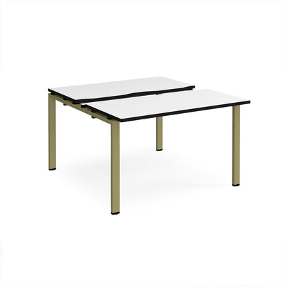 Adapt sliding top B2B desks 1200mm deep - STE1212-GN-WK
