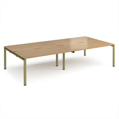 Adapt double back to back desks 1600mm deep - E3216-GN-O