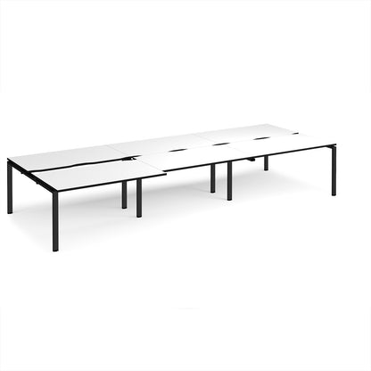 Adapt sliding top triple B2B desks 1600mm deep - STE4216-K-WK