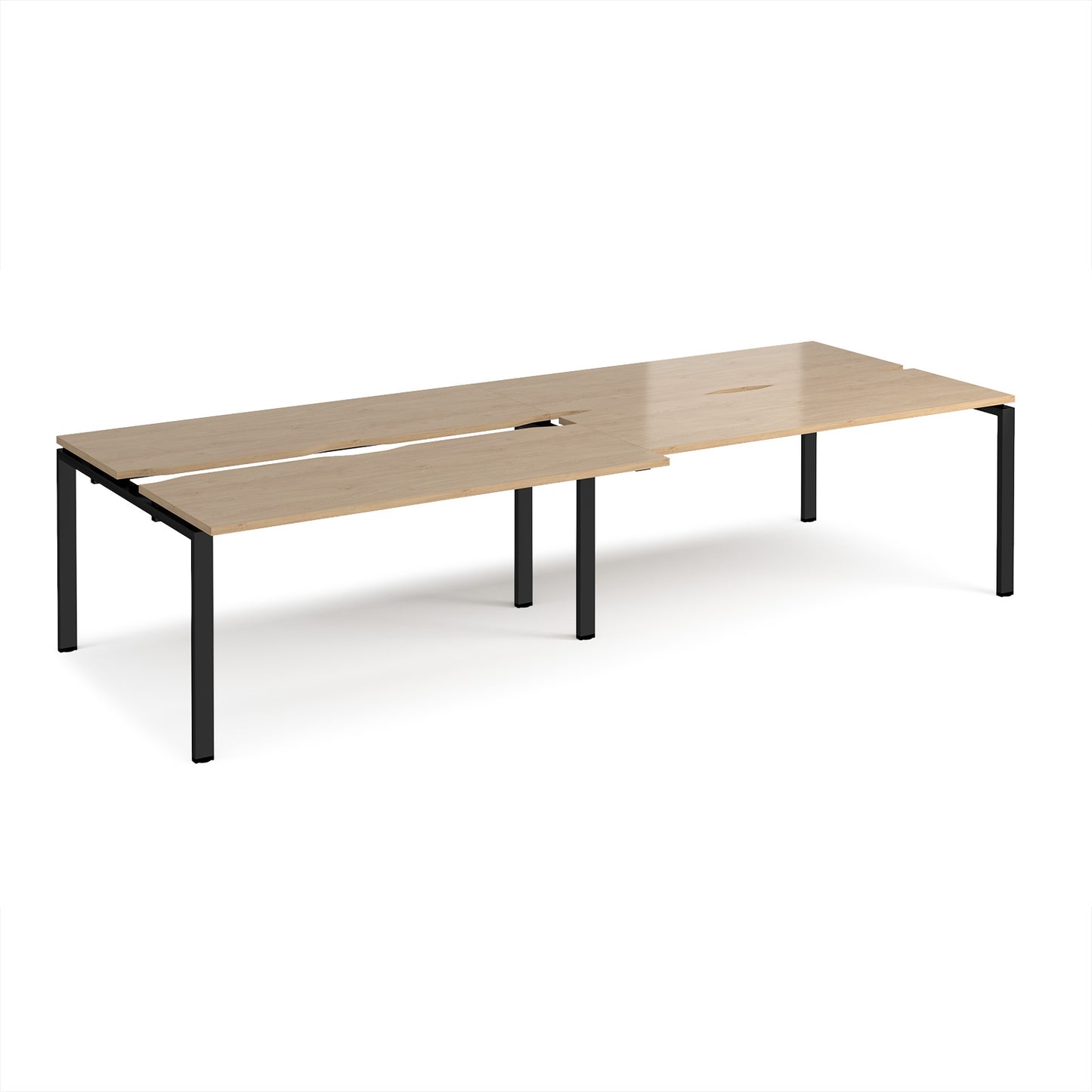 Adapt sliding top double B2B desks 1200mm deep - STE3212-K-KO