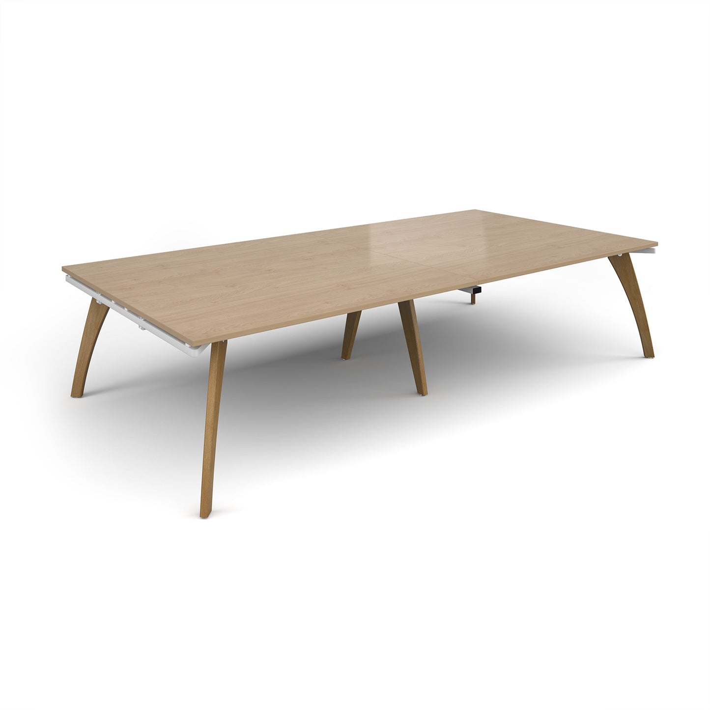Fuze rectangular boardroom table - FZBT3216-WH-KO