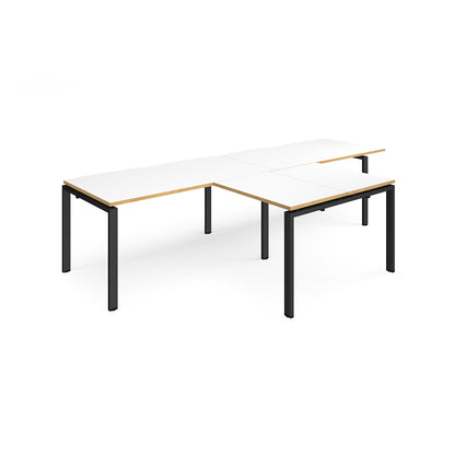 Adapt double desk with returns - ER3288-K-WO