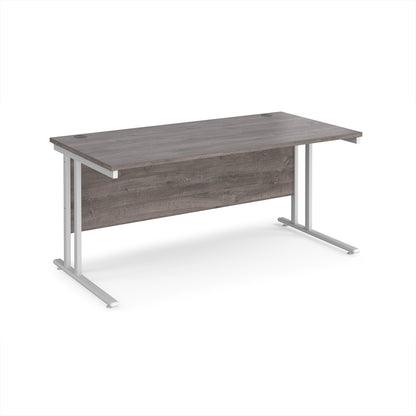 Maestro 25 cantilever 800mm deep desk - MC16WHGO