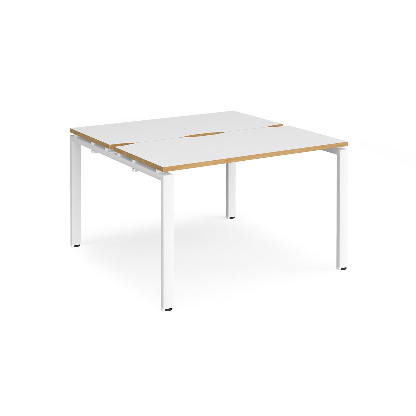 Adapt back to back desks 1200mm deep - E1212-WH-WO