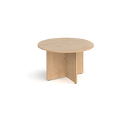 Arrow head leg circular meeting table