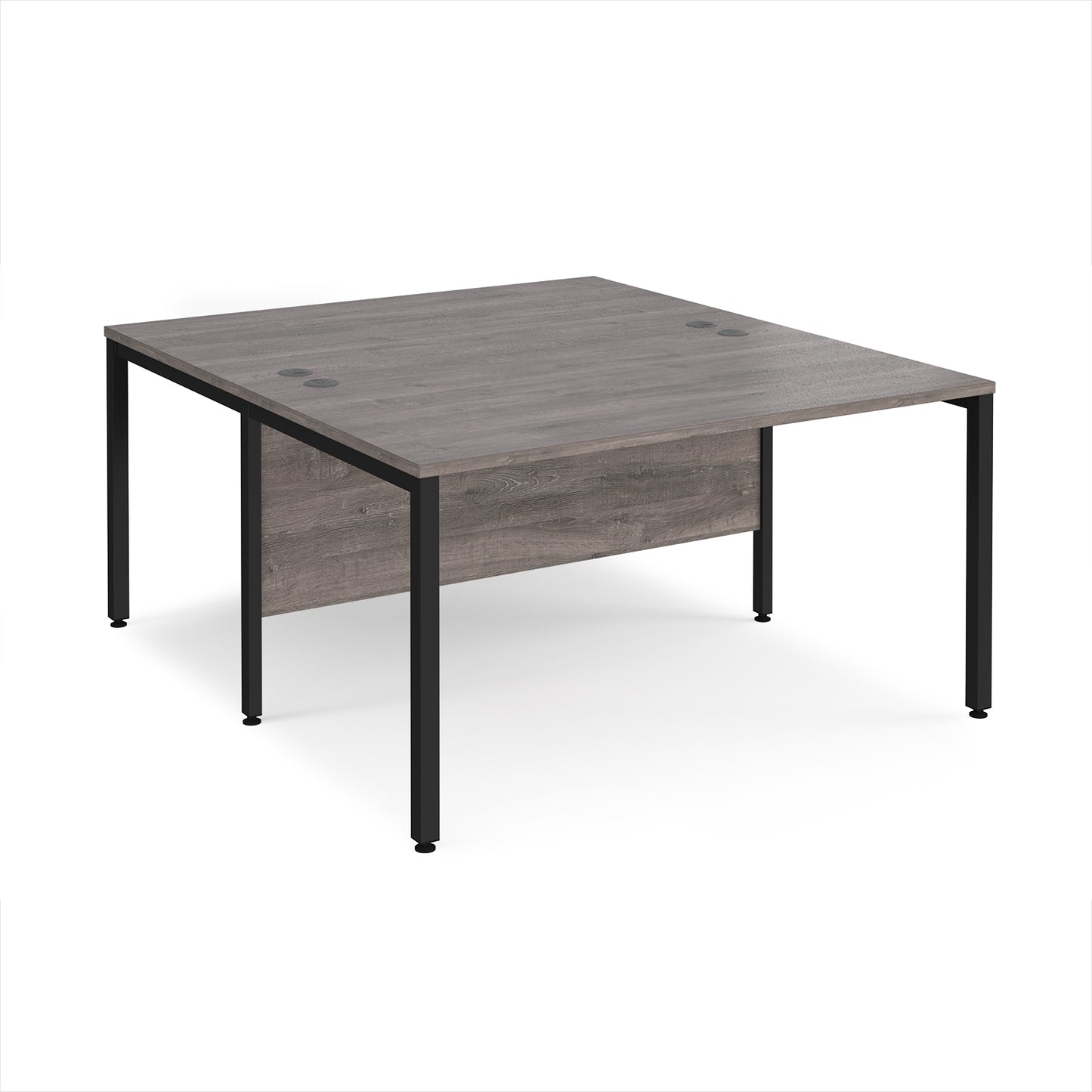 Maestro 25 bench back to back straight desks 1600mm - MB1416BKGO