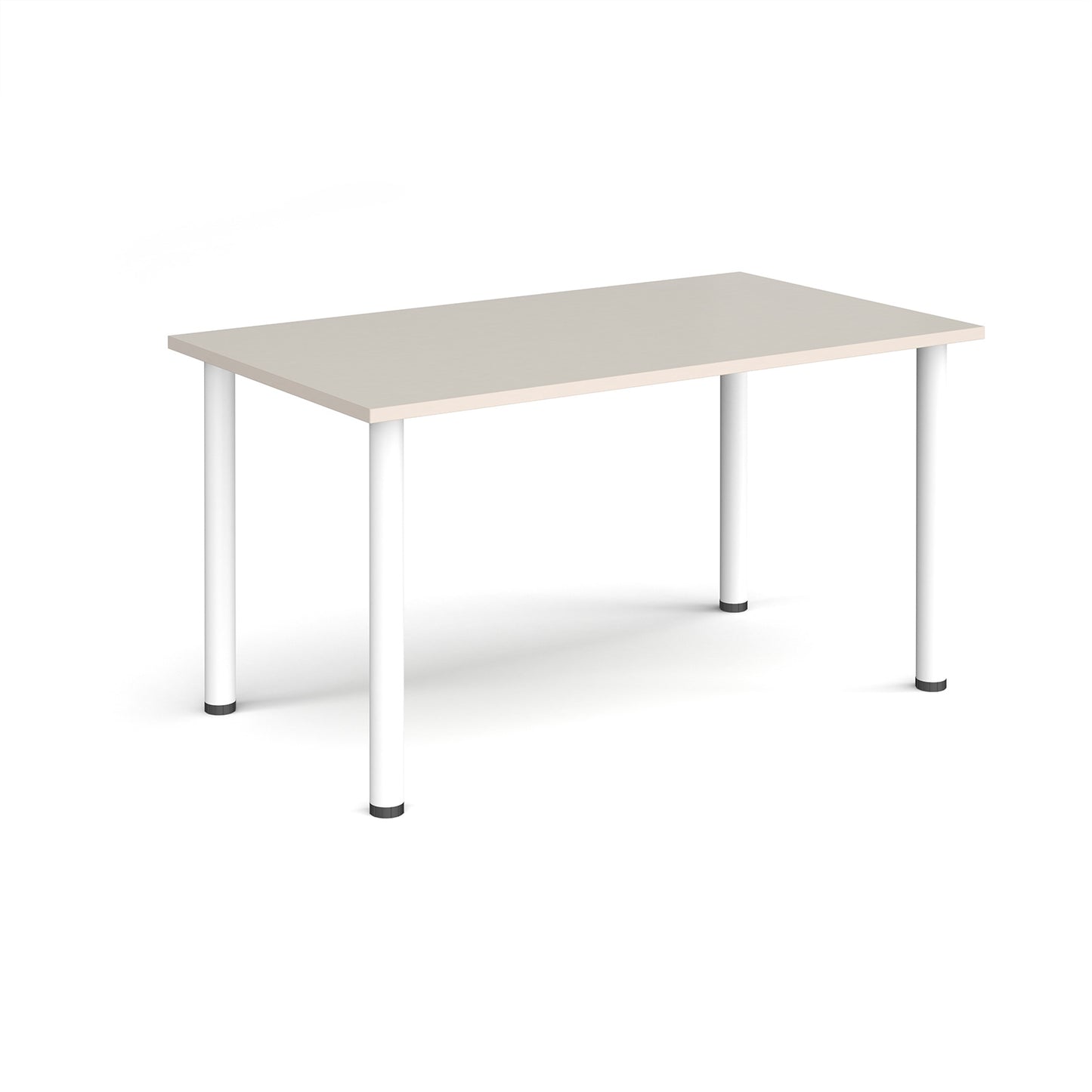 Rectangular radial leg meeting table - DRL1400-WH-LG