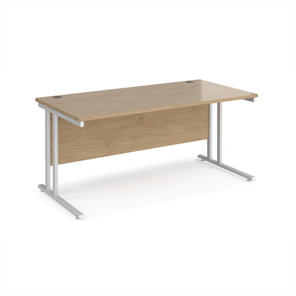 Maestro 25 cantilever 800mm deep desk - MC16WHKO