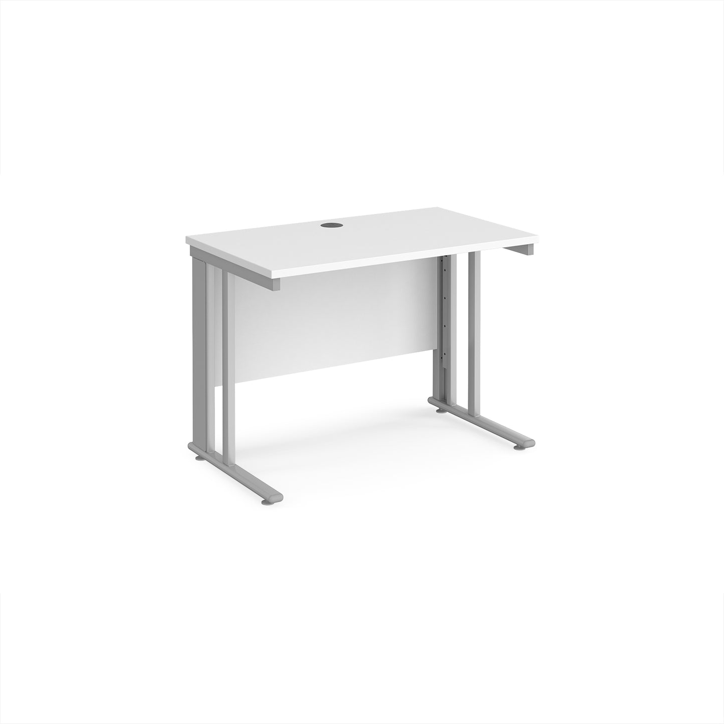 Maestro 25 cable managed 600mm deep desk - MCM610SWH