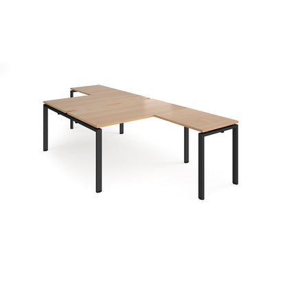 Adapt back to back desk with return - ER14168-K-B