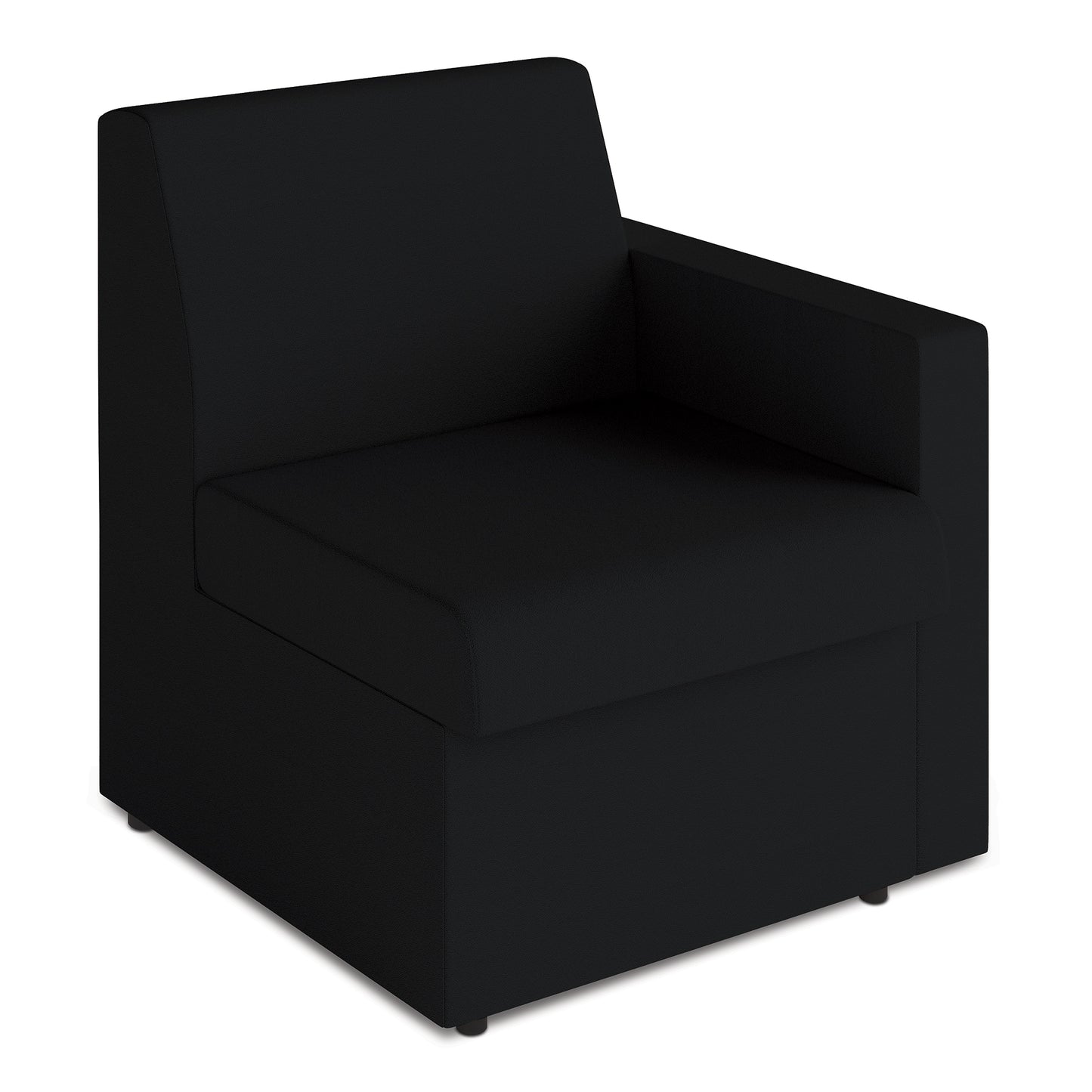 Contemporary Modular Fabric Low Back Sofa