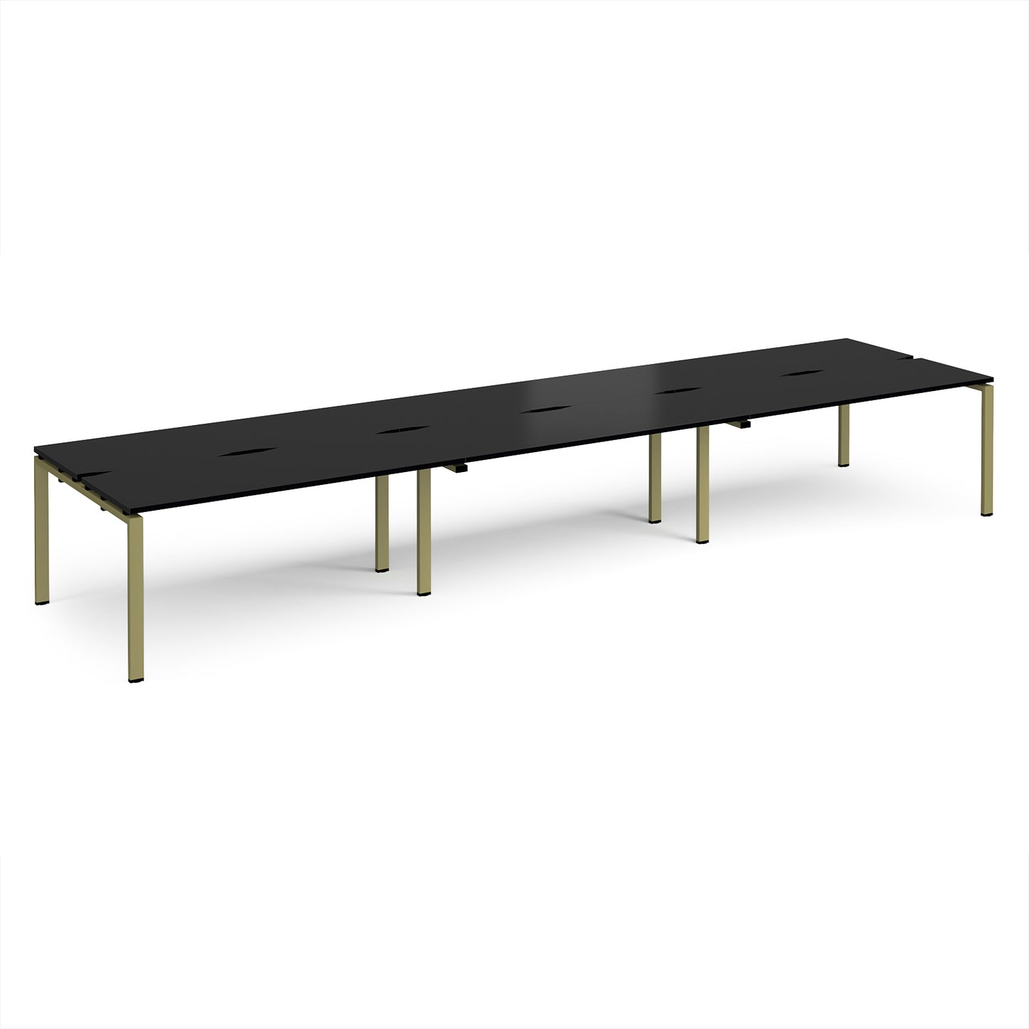 Adapt triple back to back desks 1200mm deep - E4812-GN-BK