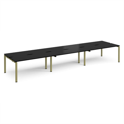 Adapt triple back to back desks 1200mm deep - E4812-GN-BK