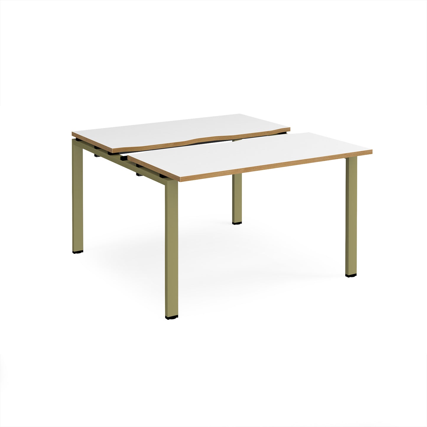 Adapt sliding top B2B desks 1200mm deep - STE1212-GN-WO