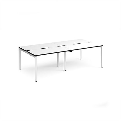 Adapt double back to back desks 1200mm deep - E2412-WH-WK