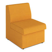 Contemporary Modular Fabric Low Back Sofa