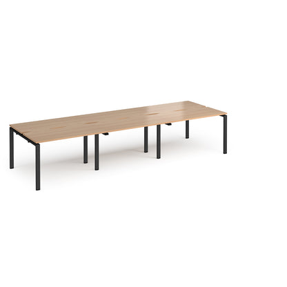 Adapt triple back to back desks 1200mm deep - E3612-K-B