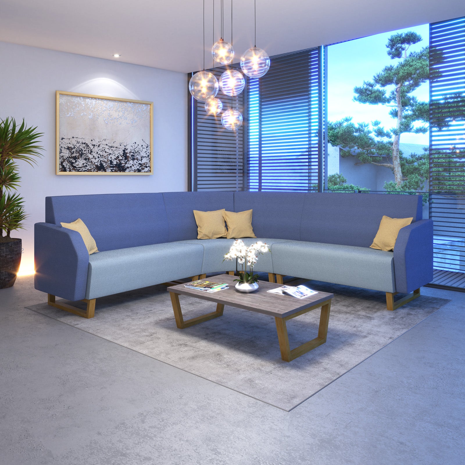 Encore modular low back double unit with arm