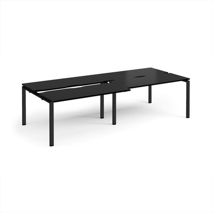 Adapt sliding top double B2B desks 1200mm deep - STE2812-K-BK