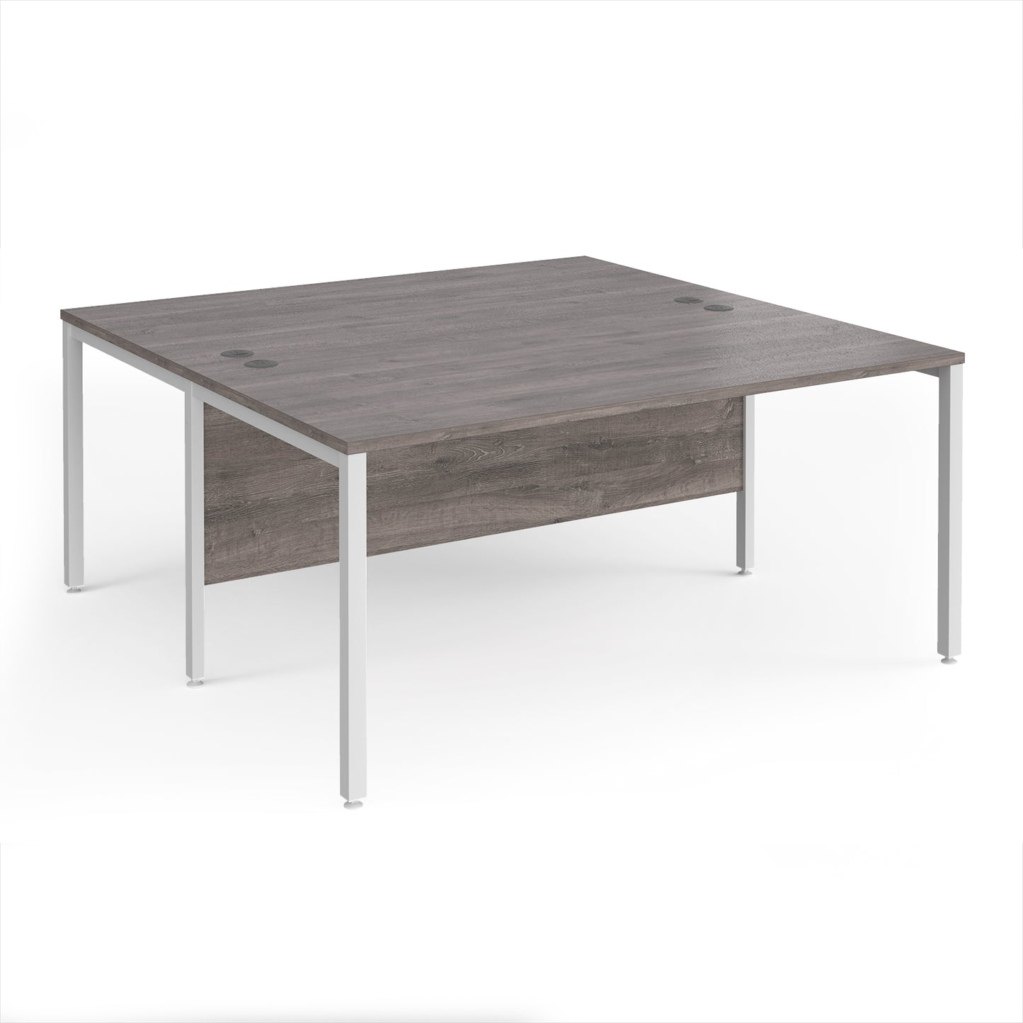 Maestro 25 bench back to back straight desks 1600mm - MB1616BWHGO