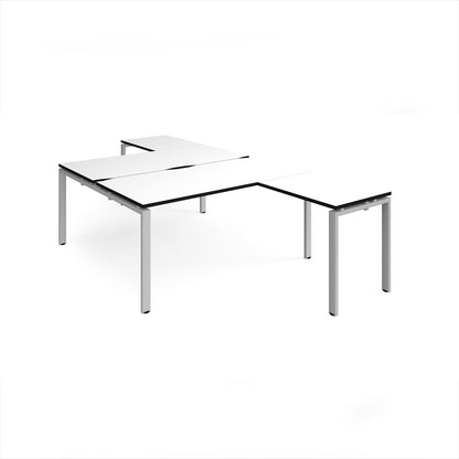 Adapt back to back desk with return - ER16168-S-WK