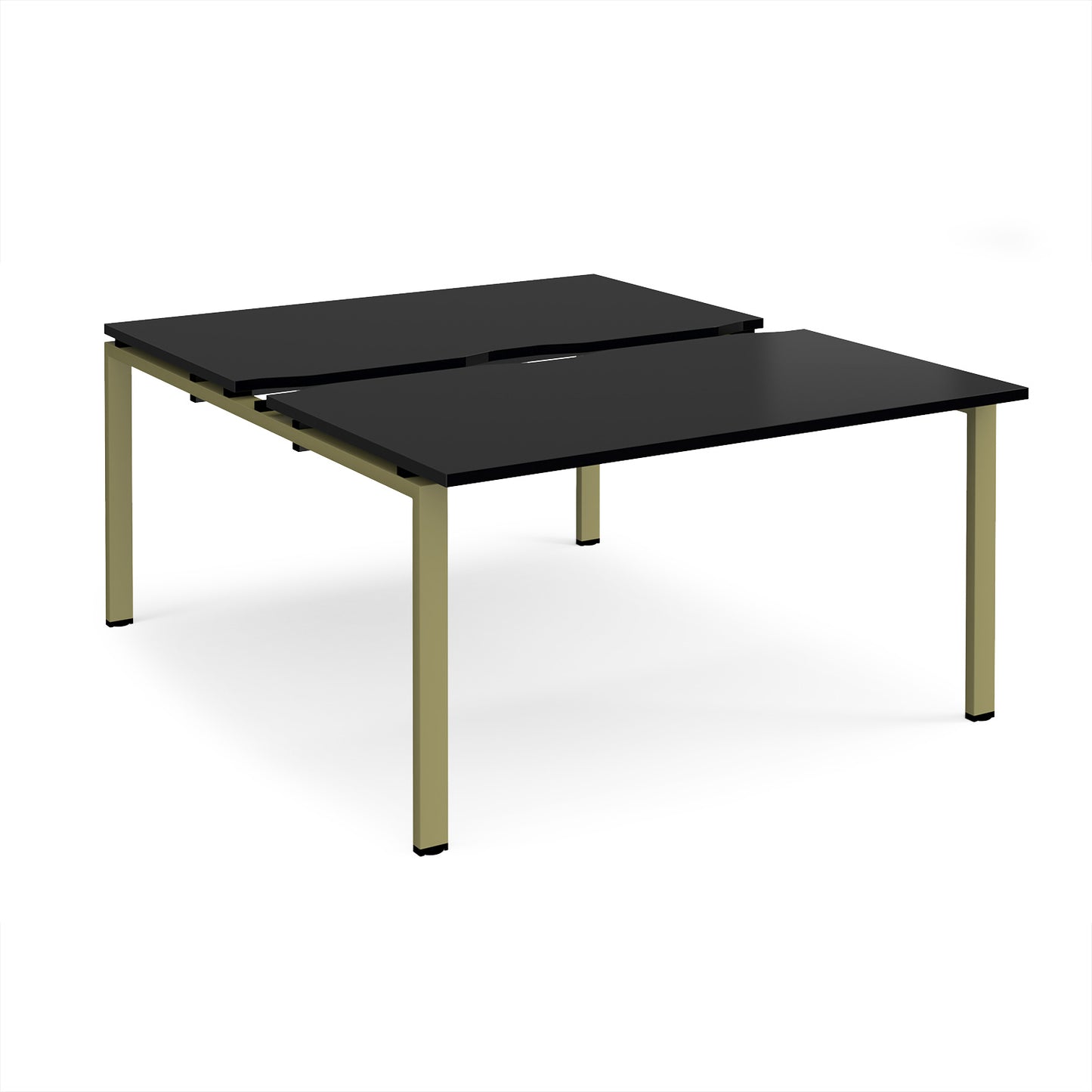 Adapt sliding top B2B desks 1600mm deep - STE1416-GN-BK