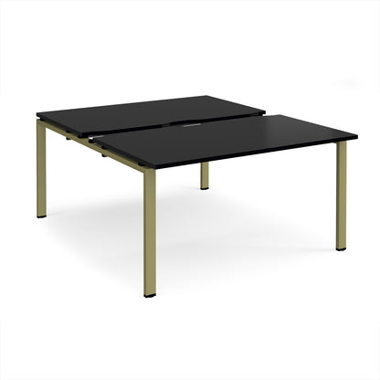 Adapt sliding top B2B desks 1600mm deep - STE1416-GN-BK