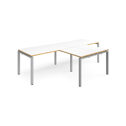 Adapt double desk with returns - ER2888-S-WO