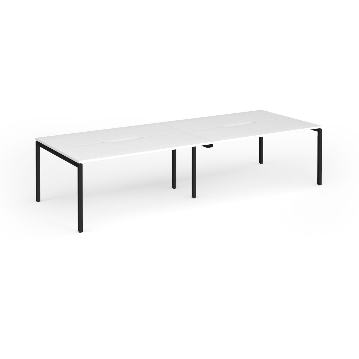 Connex Plus Goal Post Double Back to Back Desks 1200mm deep - GCO3212-K-WH