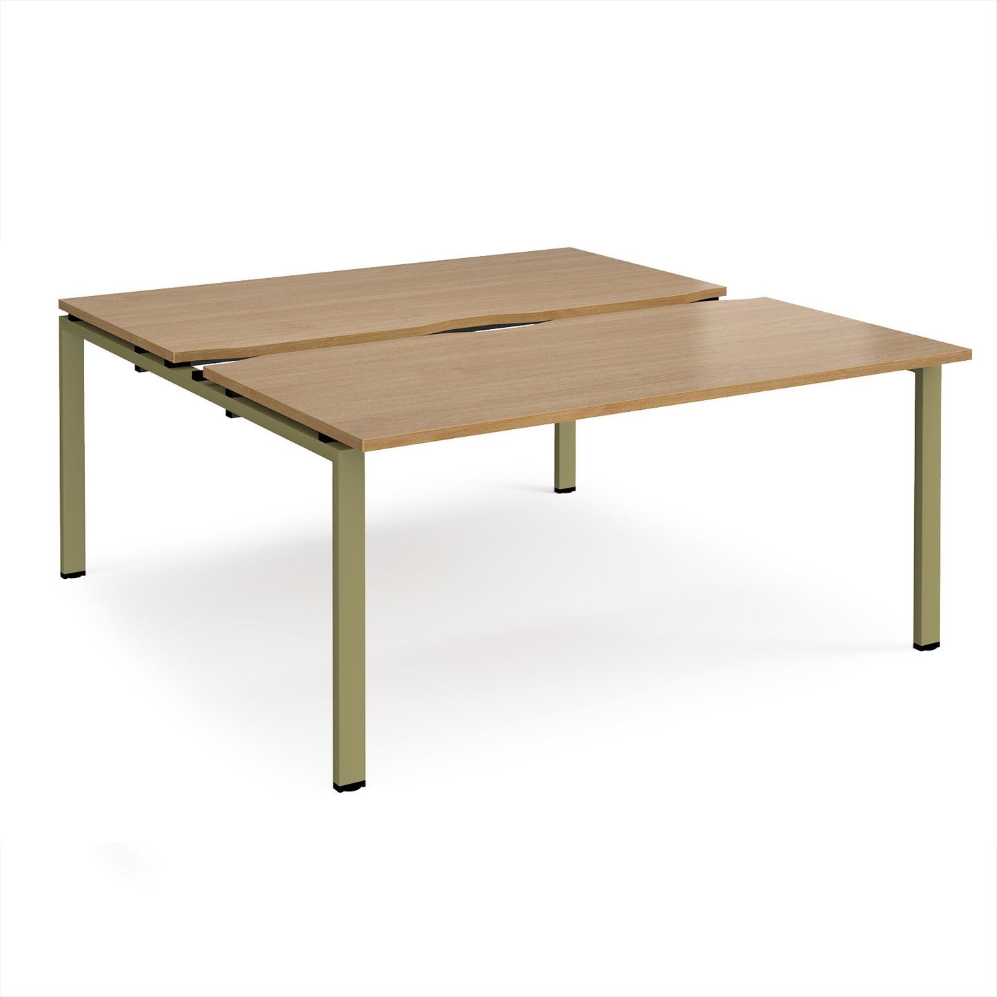 Adapt sliding top B2B desks 1600mm deep - STE1616-GN-O