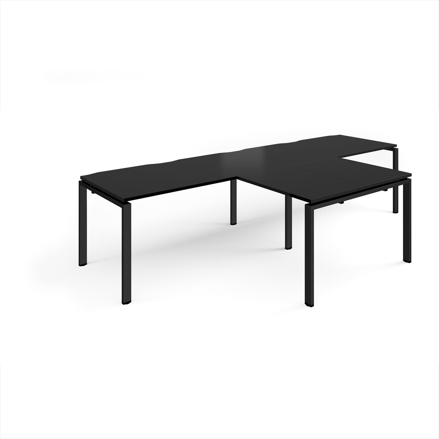 Adapt double desk with returns - ER3288-K-BK
