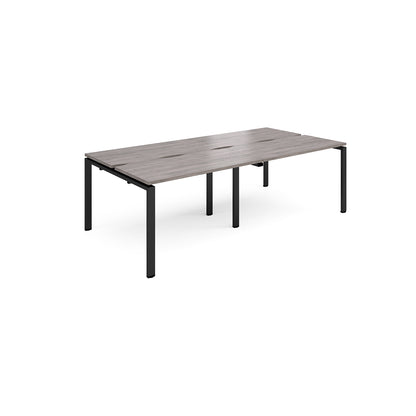 Adapt sliding top double B2B desks 1200mm deep - STE2412-K-GO