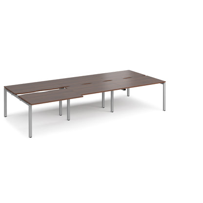 Adapt sliding top triple B2B desks 1600mm deep - STE3616-S-W
