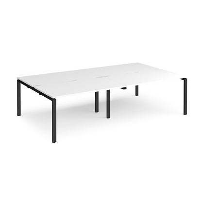 Adapt double back to back desks 1600mm deep - E2816-K-WH