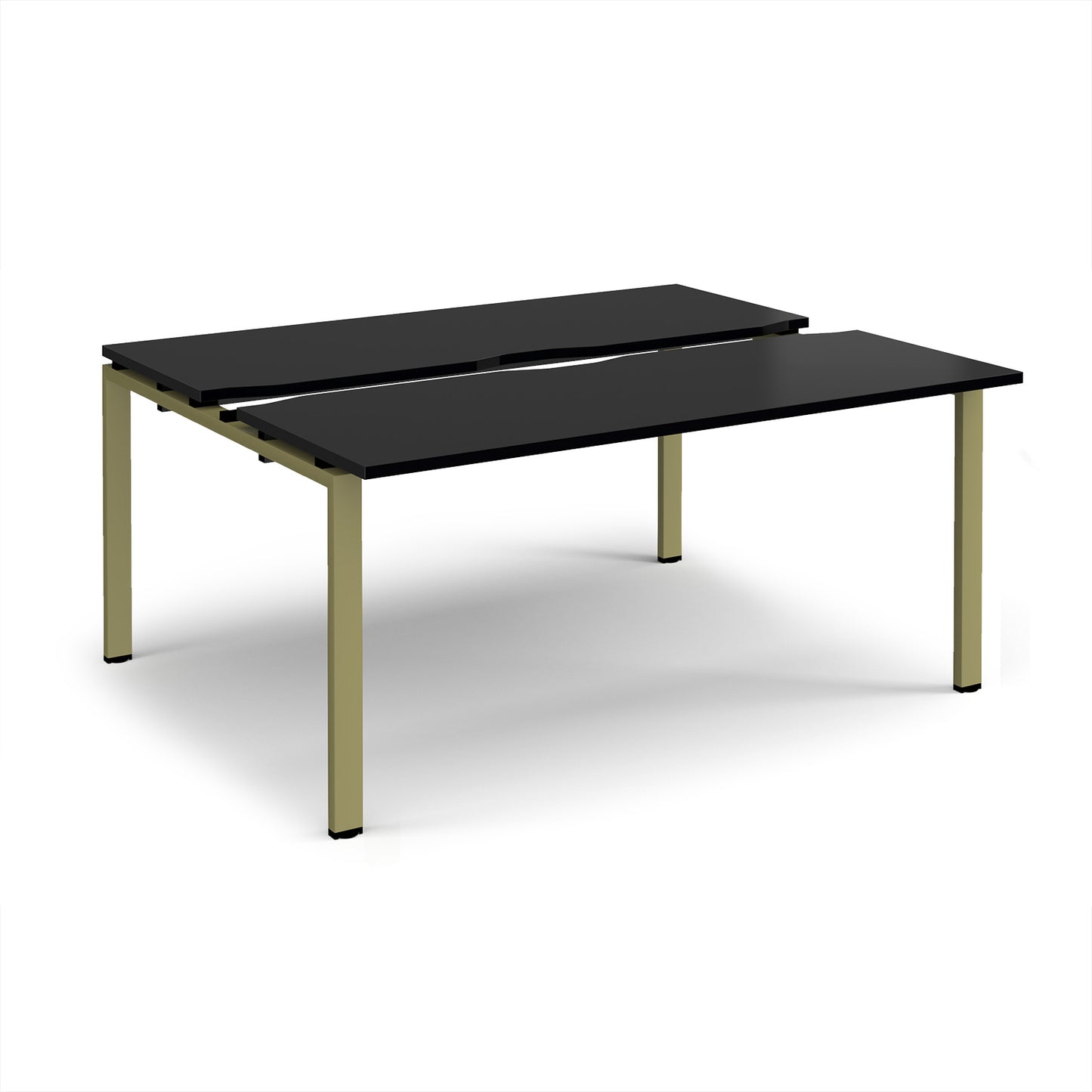 Adapt sliding top B2B desks 1200mm deep - STE1612-GN-BK