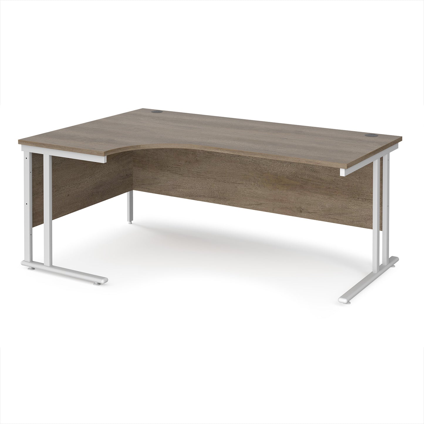 Maestro 25 cantilever left hand ergonomic desk - MC18ELWHNO