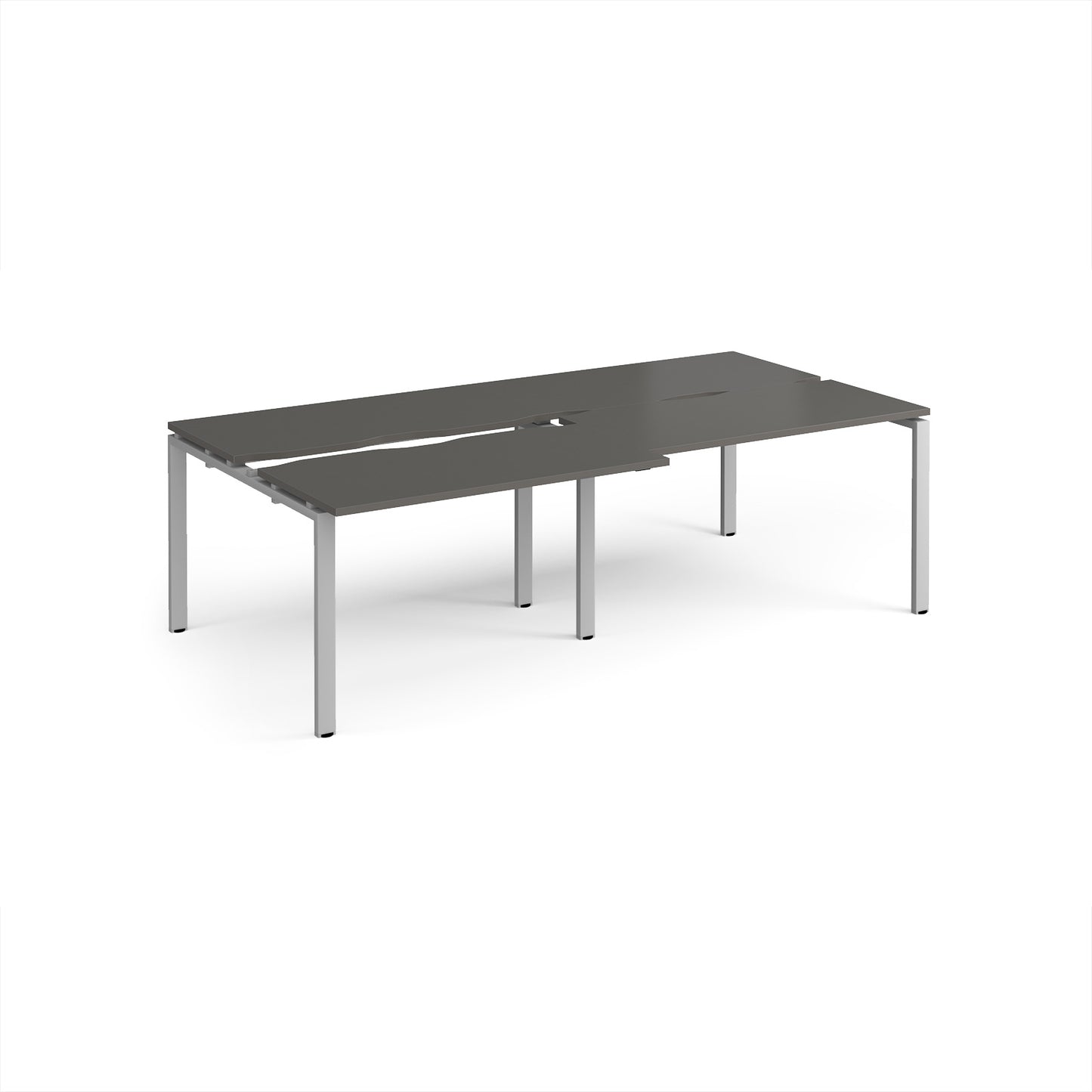 Adapt sliding top double B2B desks 1200mm deep - STE2412-S-OG